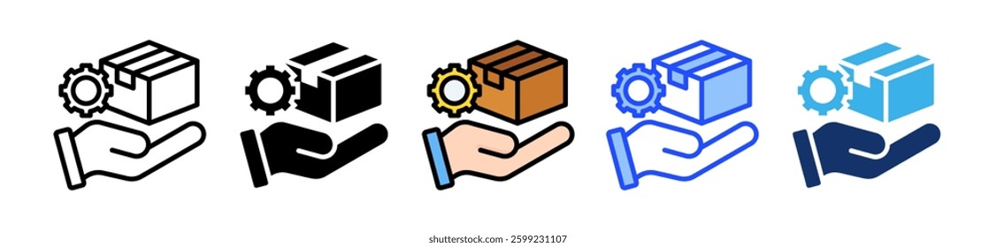 Product Management Icon Set With Multiple Style Collection