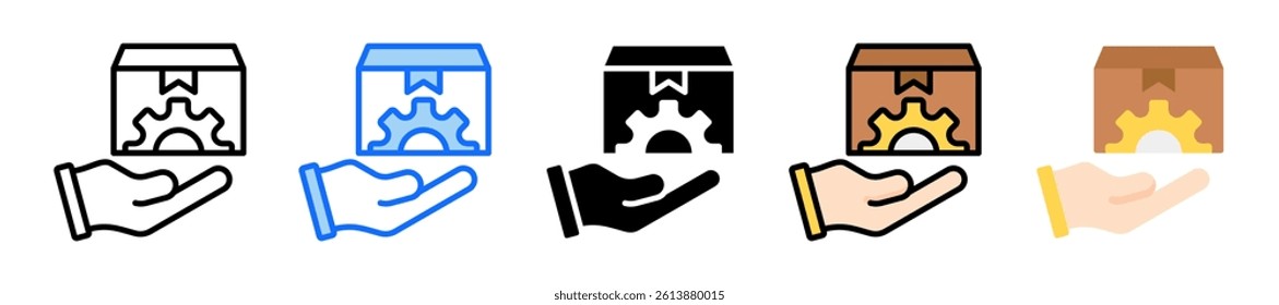 Product Management Icon Set Multiple Style Collection