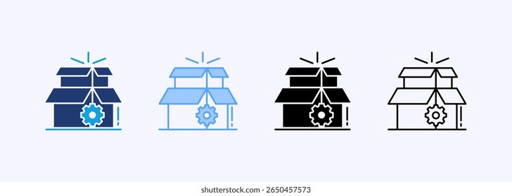 Product Management Icon Set Multiple Style Collection