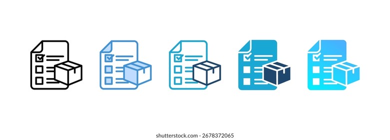 Product Management icon set multiple style collection
