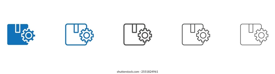 colección de conjunto de Vectores de icono de gestión de Productos para Web