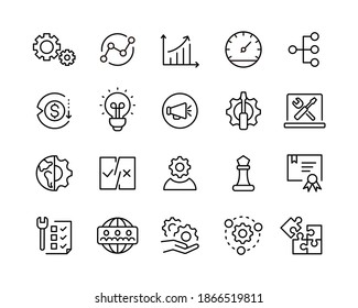 Product Management Icons Editable Stroke Vector Stock Vector (Royalty ...