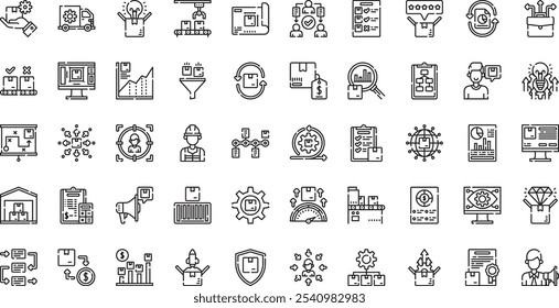 Product management icons High-Quality Vector Icons Collection with Editable Stroke. Ideal for Professional and Creative Projects.