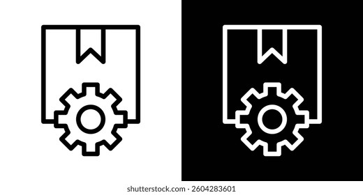 Product management icons vectors set in stroke line style.