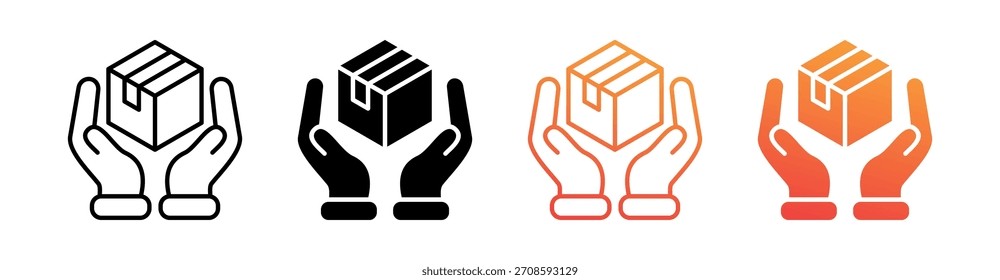 Product Management Multiple Style Icon Set Vector