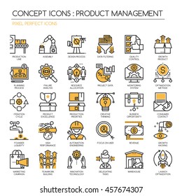 Product Management , Thin Line And Pixel Perfect Icons