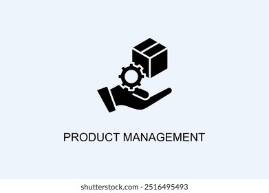 Icono De Vector De Gestión De Productos O Ilustración De Logo