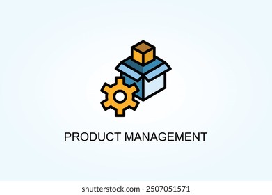 Ilustración De Símbolo De Signo De Vector O Logotipo De Gestión De Productos
