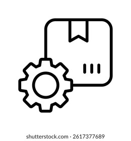 Product Management Vector outline icon. Eps10 file 