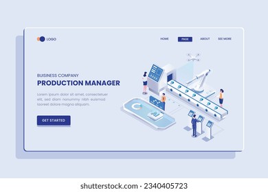 Product Manager  Isometric Vector Concept