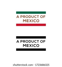 a product of Mexico stamp or seal design vector download