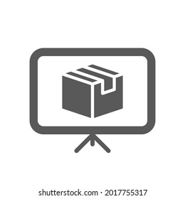Product module icon. Marketing, presentation, advertising. Abstract product concept. Vector illustration can be used for topics like promotion, business, development