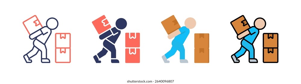 Product Multi Style Icon Set Vector
