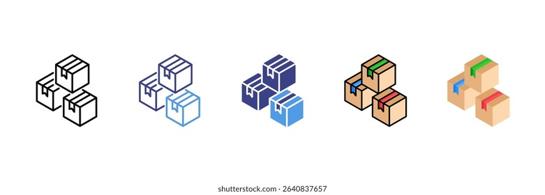 Product Multi Style Icon Set
