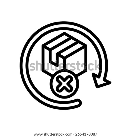Product Obsolescence Icon Outline Vector Illustration