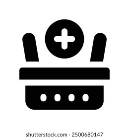 product order icon. vector glyph icon for your website, mobile, presentation, and logo design.