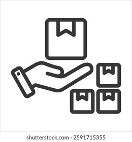 Product Outline Icon Vector Illustration