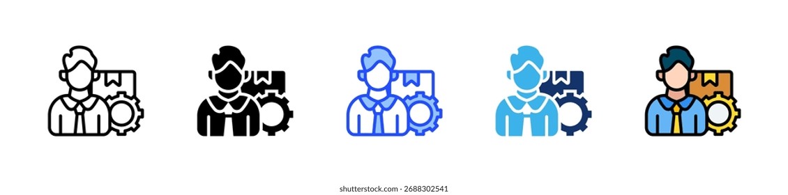 Product Owner Icon Collection With Multiple Styles