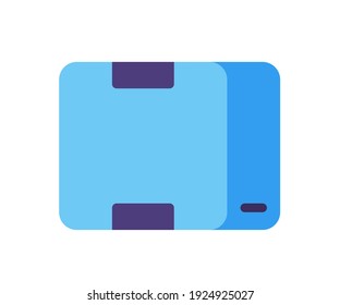 product package box single isolated icon with flat style
