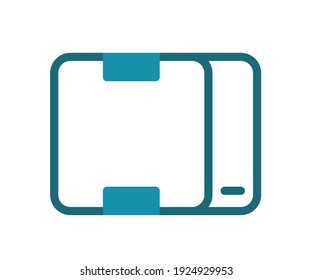 product package box single isolated icon with solid line style