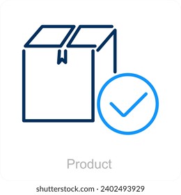 Produkt- und Paketsymbolkonzept