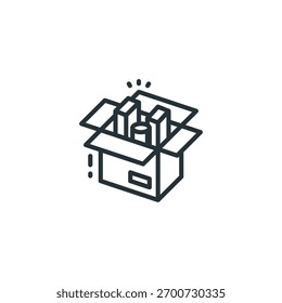 Product Packaging Icon Outline Style