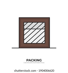 product packaging vector type icon