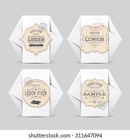 Product Packaging with vintage labels, 100% quality