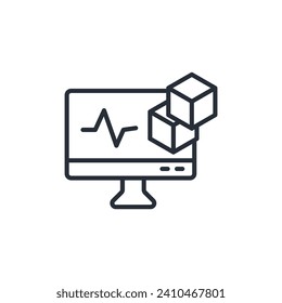 Product page icon. vector.Editable stroke.linear style sign for use web design,logo.Symbol illustration.