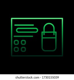 product page nolan icon. Simple thin line, outline vector of online shopping icons for ui and ux, website or mobile application