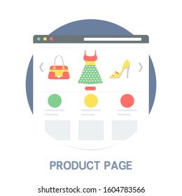 Product Page and Other Icon Concept