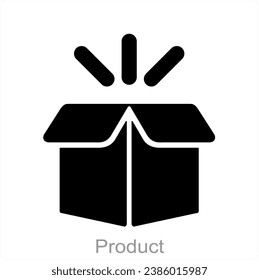 Product and parcel icon concept