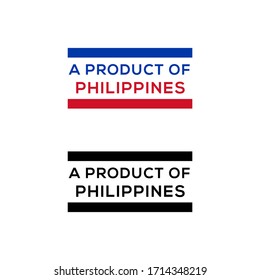 a product of Philippines stamp or seal design vector download