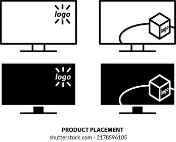 Product placement icon , vector illustration