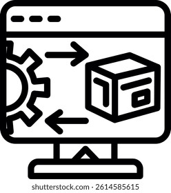 Product Planning Plan Line Vector Icon Design