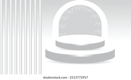 fundo do pódio do produto. Composição abstrata em design minimalista. Pedestal de produto de showroom de estúdio, cena de maquete de vitrine de moda.