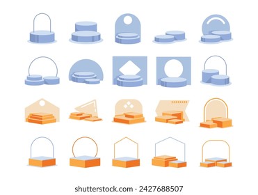 Product Podium Stage Element Set