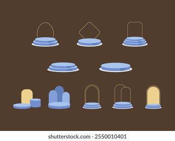 Product Podium Stage Element Set