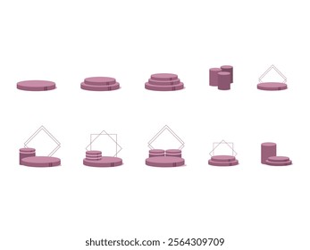 Product Podium Stage Element Set