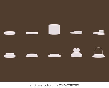 Product Podium Stage Element Set