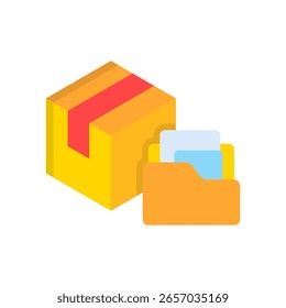 Ilustración vectorial plana del icono de la Cartera del Producto