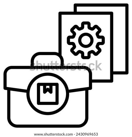 Product Portfolio icon line vector illustration