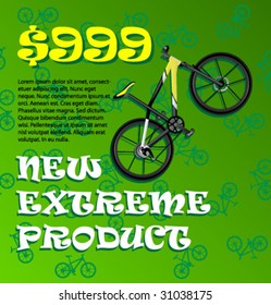 Product poster for shop. Design sale card, offers, price. Vector.