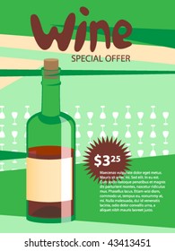 Product poster for shop. Design sale card, offers, price. Vector.