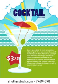 Product poster for shop. Design sale card, offers, price. Vector.
