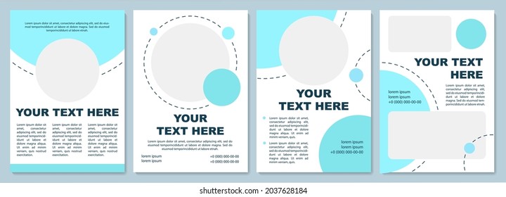 Product presentation brochure template. Flyer, booklet, leaflet print, cover design with copy space. Colored circles. Vector layouts for magazines, annual reports, advertising posters