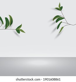 Product presentation, mock up, show cosmetic product, Podium, stage pedestal or platform. Abstract minimal scene with cylinder podium. 3d vector.