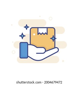Product Presentation vector icon style illustration. EPS 10 file Marketing and advertising symbol