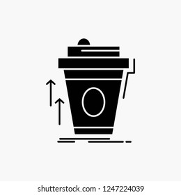 product, promo, coffee, cup, brand marketing Glyph Icon. Vector isolated illustration