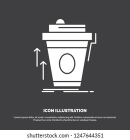 product, promo, coffee, cup, brand marketing Icon. glyph vector symbol for UI and UX, website or mobile application